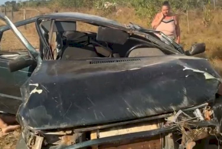 Acidente Fatal: Mulher Morre em Capotamento de Fiat Uno em Cocalinho