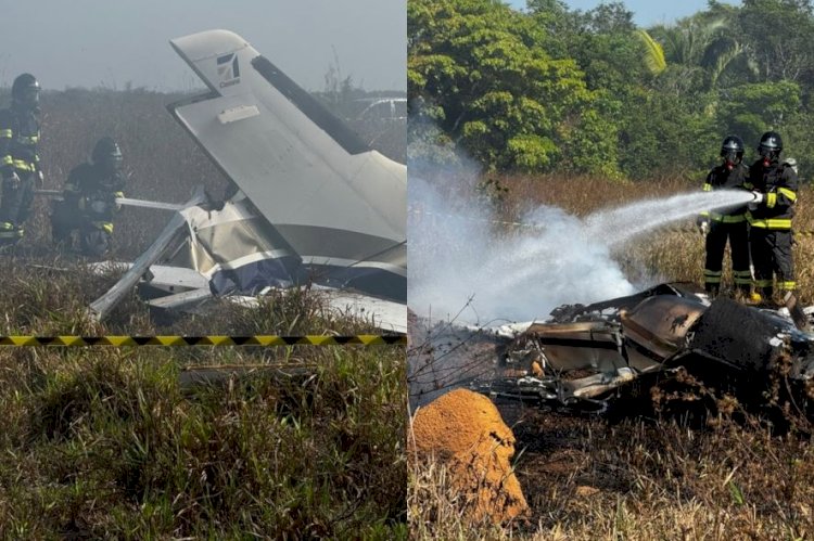 Aeronave de Pequeno Porte Cai em Fazenda de Água Boa e Deixa Três Mortos