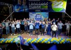 Comício de Leonardo Farias em Novo São Joaquim reúne grande multidão e reforça apoio de lideranças políticas