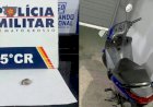 Menor de 15 anos é flagrado pilotando Biz e tenta fugir da PM em Barra do Garças