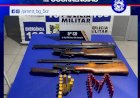 PM de Itaquerê apreende armamentos e material de caça na região rural de Novo São Joaquim