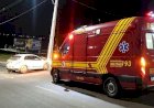 Bombeiros resgatam condutor após colisão contra poste em Água Boa