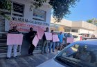 Indígenas Xavante realizam protesto na sede do DSEI Xavante em Barra do Garças