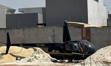 Helicóptero cai em Querência, interior de Mato Grosso