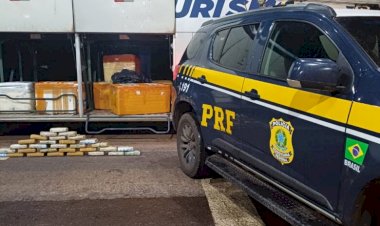 PRF apreende ‘super maconha’ escondida no sistema de ar condicionado de ônibus em Barra do Garças