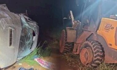 Avó e neta morrem em grave acidente entre Hilux e pá carregadeira em MT