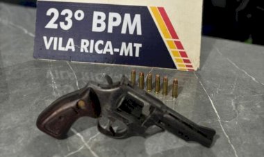 Polícia Militar prende homem que agrediu e ameaçou esposa com arma de fogo na região do Araguaia