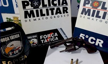 Homem é preso após efetuar disparos de arma de fogo em via pública em Barra do Garças