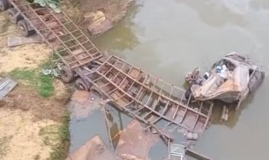 Motorista é encontrado morto em rio após carreta despencar de ponte em MT