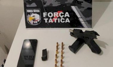 Menor é apreendido com pistola perto de escola; arma seria vendida para estudante