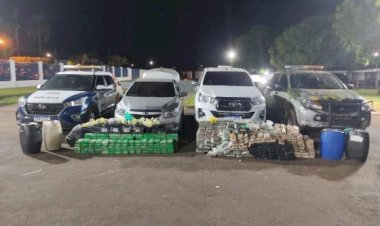 Gefron e PM apreendem arsenal de armas e drogas e causam prejuízo de R$ 8,4 milhões às facções criminosas