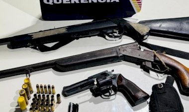 Polícia Militar prende homem por atirar em cachorro e apreende seis armas de fogo na região do Araguaia