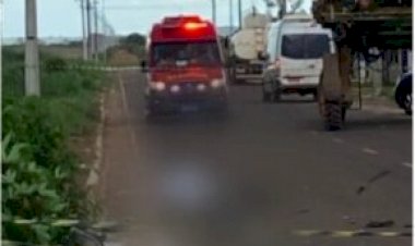 Adolescente morre em acidente envolvendo pulverizador e bicicleta elétrica em Água Boa