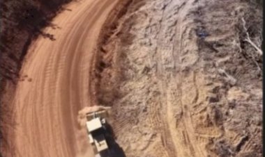 Prefeitura inicia corte de serra na MT-415 para reforçar segurança e melhorar tráfego em Novo São Joaquim