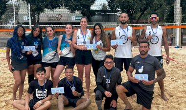Duplas de Campinápolis conquistam pódio no Torneio do Lazer de Vôlei de Praia em Água Boa
