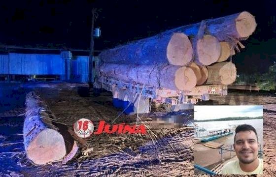 Motorista é atingido por tora de madeira ao descarregar caminhão e morre em MT