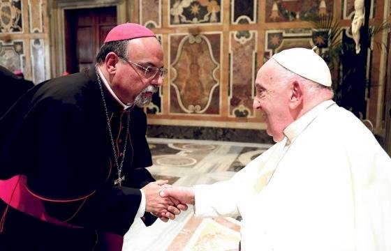 Bispo de Barra do Garças se reúne com Papa Francisco em Roma