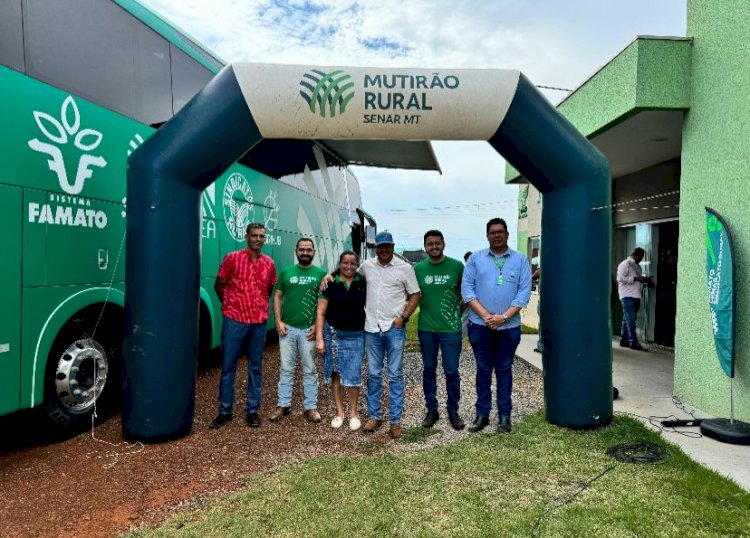 Mutirão Rural do Senar MT atende cerca de 600 pessoas em Campinápolis