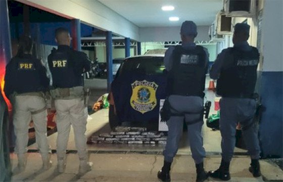 Casal é preso com mais de 20 kg de supermaconha em porta malas de carro em Canarana