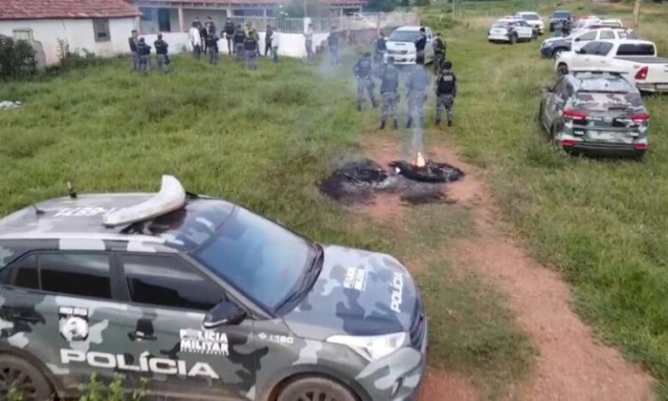 Polícia Militar impede mais uma invasão de terras em MT; oito pessoas são presas