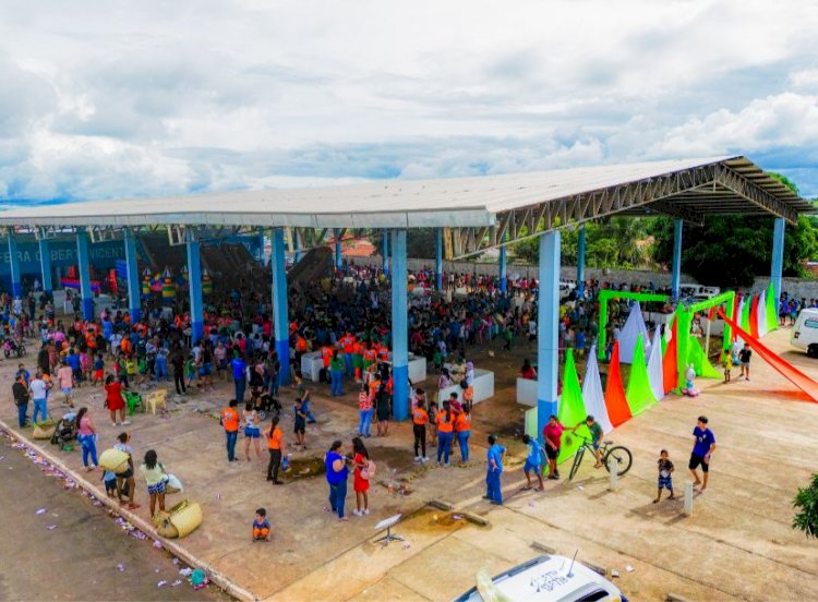 Prefeitura de Campinápolis realiza evento em comemoração à Páscoa para as crianças