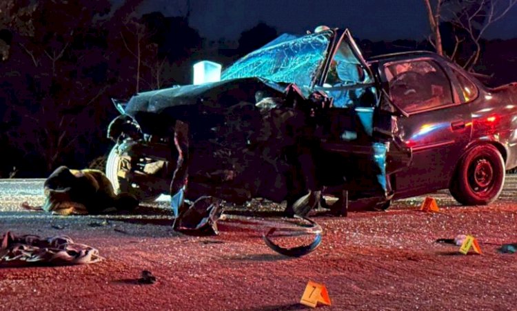 Idosos e bebê morrem em grave acidente entre 3 veículos na BR-070