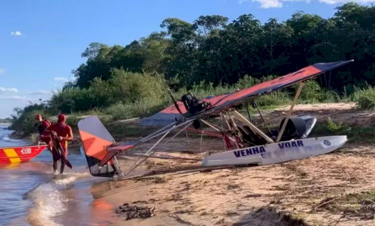 Flutuador de avião quebra e piloto afunda no Rio Araguaia, dizem bombeiros