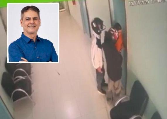Veja vídeo – Ex-prefeito de Confresa é baleado dentro de sua própria clínica