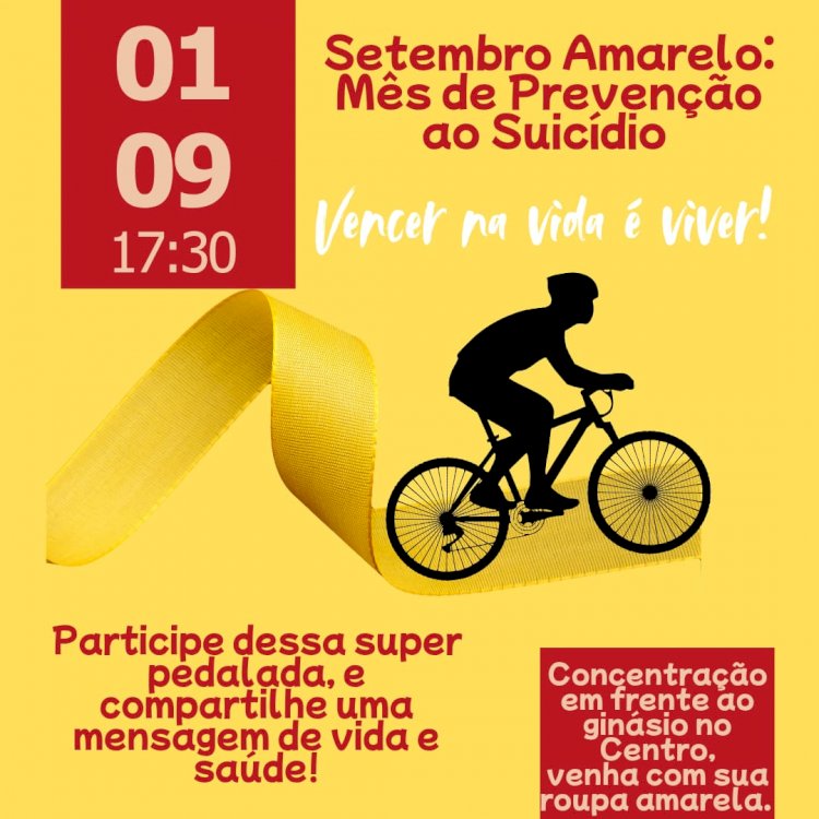 CAPS de Campinápolis realiza em setembro pedalada pela vida; vídeo