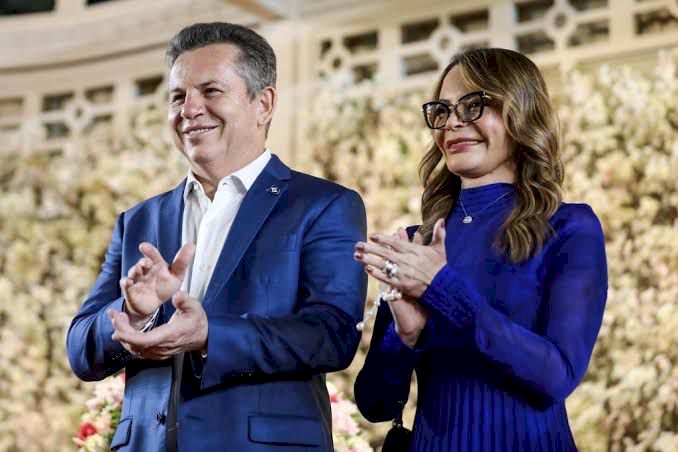 Governador Mauro Mendes e primeira-dama Virginia Mendes participam de inaugurações de obras em Barra do Garças