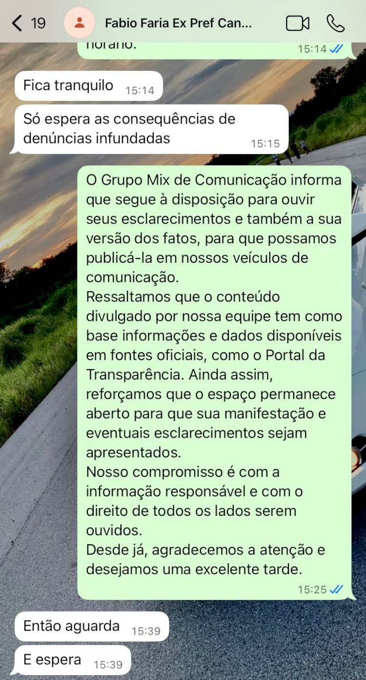 Jornalista do site Mix Agora registra boletim de ocorrência após ameaças de ex-prefeito de Canarana