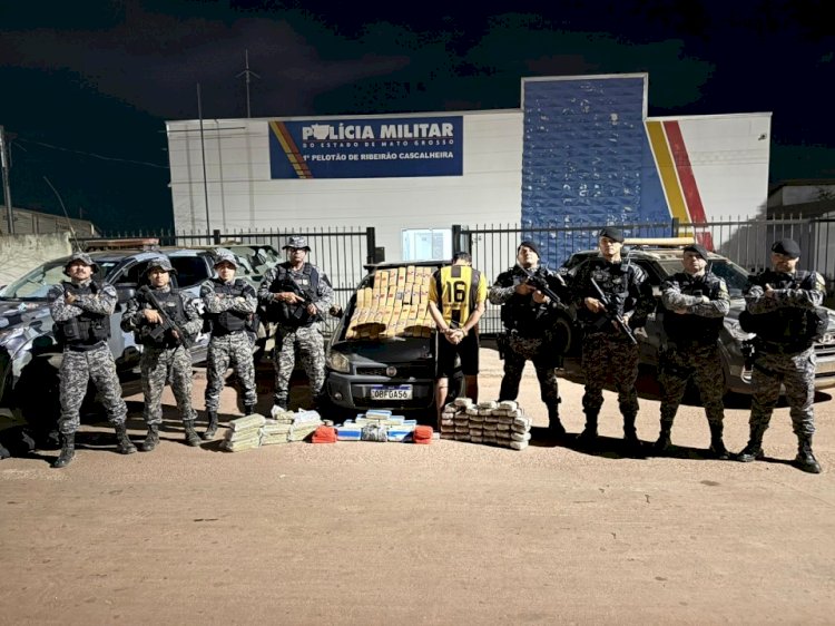 Forças policiais apreendem quase 90kg de drogas em trevo da cidade