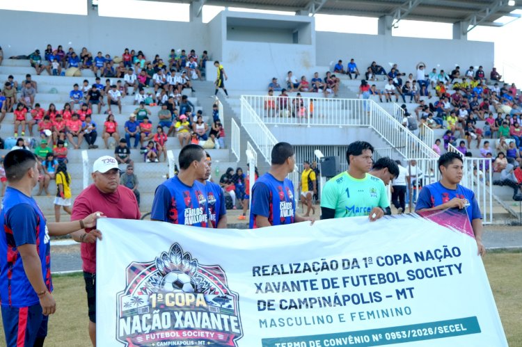 1ª Copa Nação Xavante reúne dezenas de equipes e fortalece a integração por meio do esporte em Campinápolis